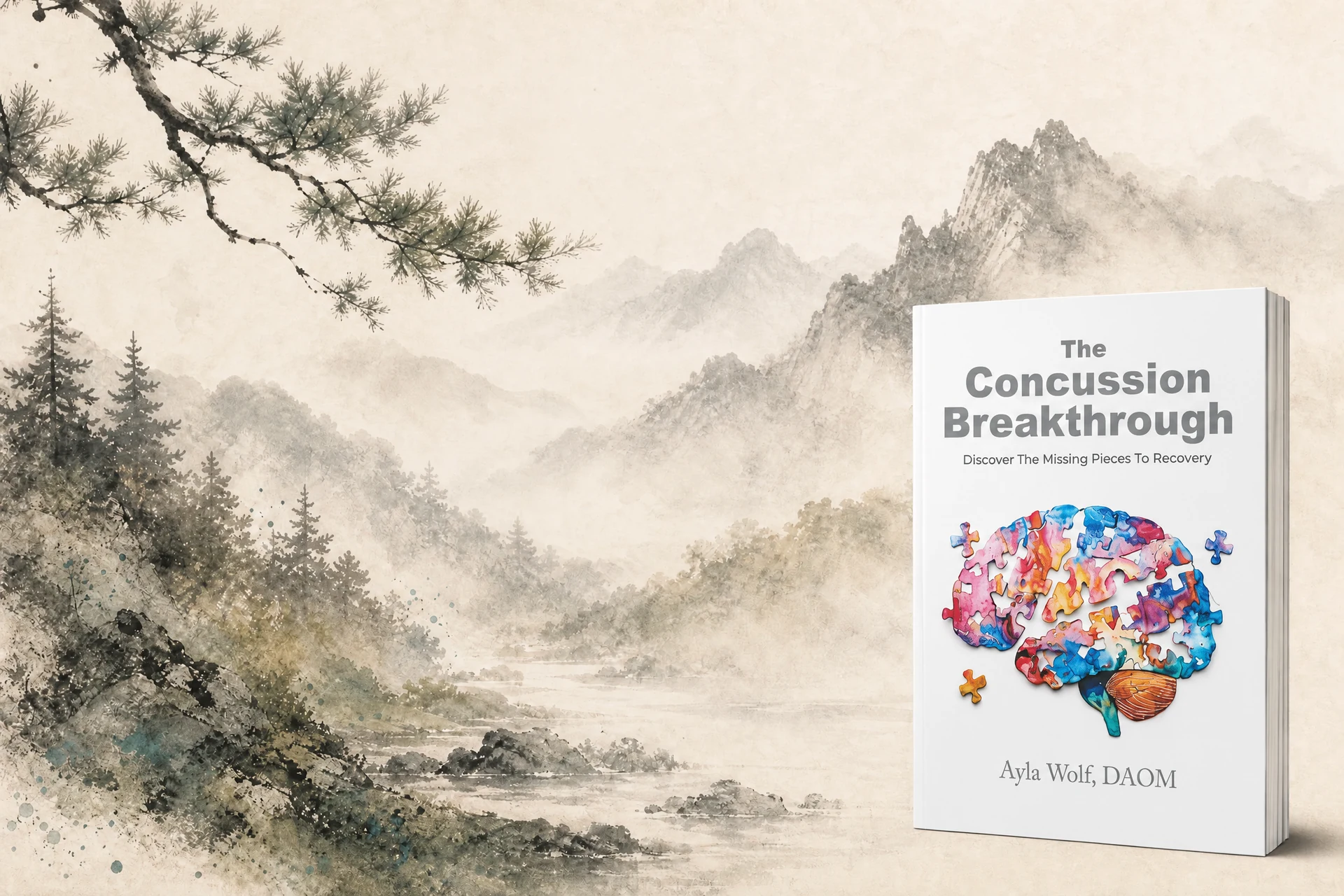 Watercolor artwork for The Concussion Breakthrough